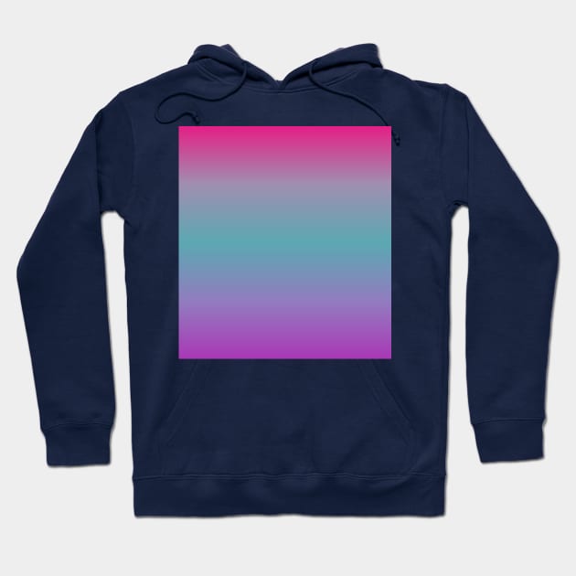 Hot Pink Aqua Blue Purple Ombre Fade Sunset Gradient Hoodie by squeakyricardo